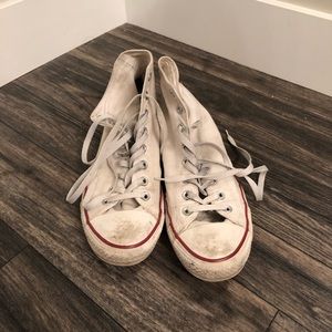 White Converse High-tops
